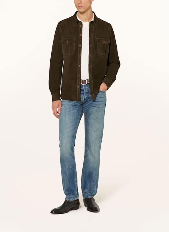 MEINDL Leren overjas LITTLE ROCK MARRON FONCÉ