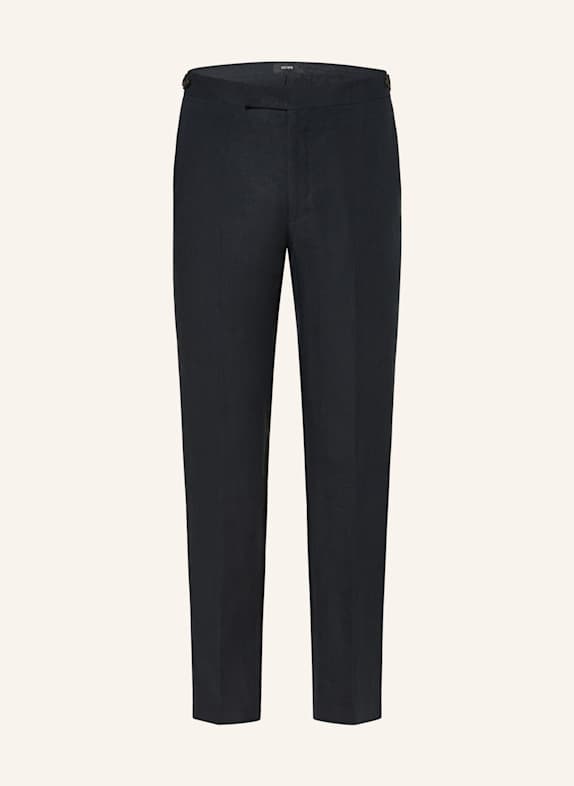 REISS Linen halim Trousers KIN slim fit DARK BLUE