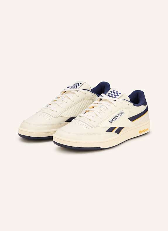 MANORS Golfschuhe CLUB C REVENGE ECRU/ DUNKELBLAU/ GELB