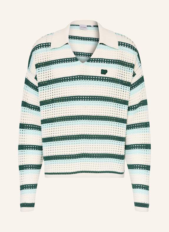 DAILY PAPER Sweater WHITE/ TURQUOISE/ DARK GREEN