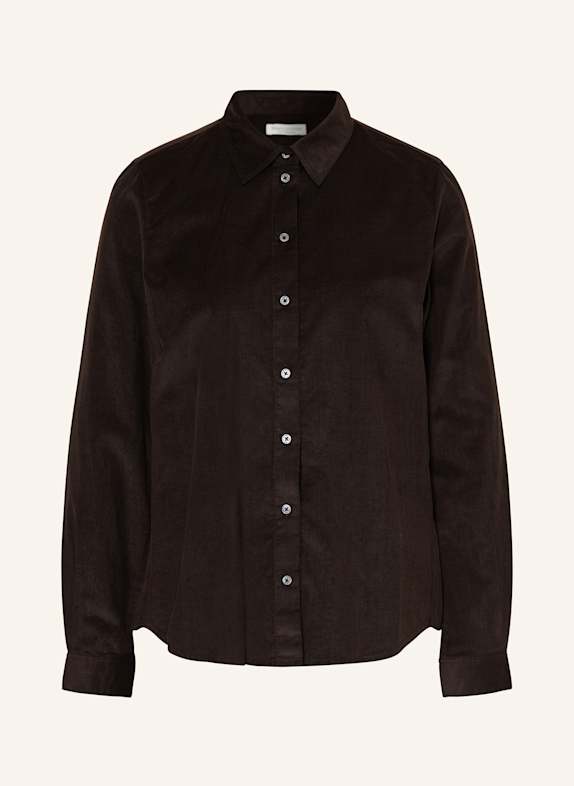 Marc O'Polo Shirt blouse made of corduroy DARK BROWN