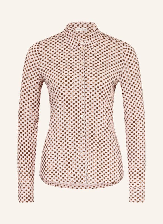 Marc O'Polo Shirt blouse LIGHT PINK/ BROWN