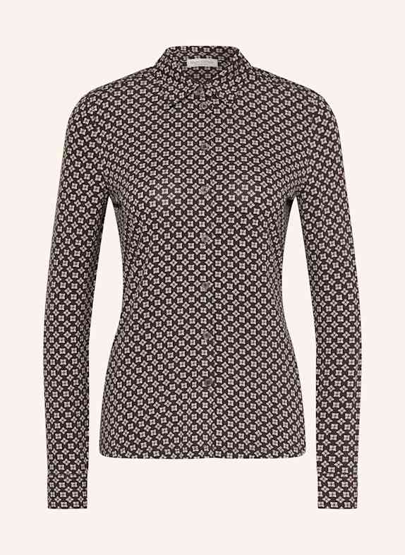 Marc O'Polo Shirt blouse DARK BROWN/ CREAM/ BEIGE