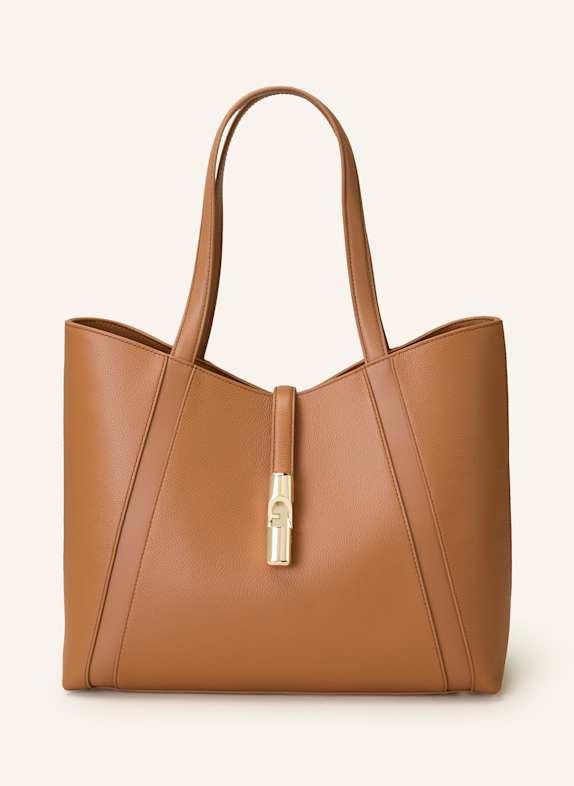FURLA Shopper GOCCIA LARGE HELLBRAUN