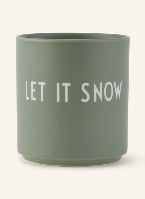 DESIGN LETTERS Becher CHRISTMAS HELLGRÜN