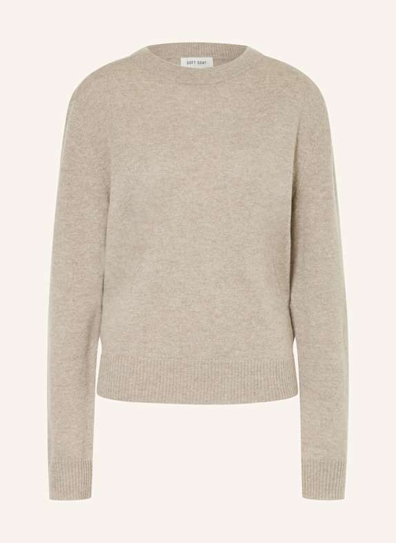 SOFT GOAT Set: Cashmere-Pullover und Strickhose aus Cashmere BEIGE