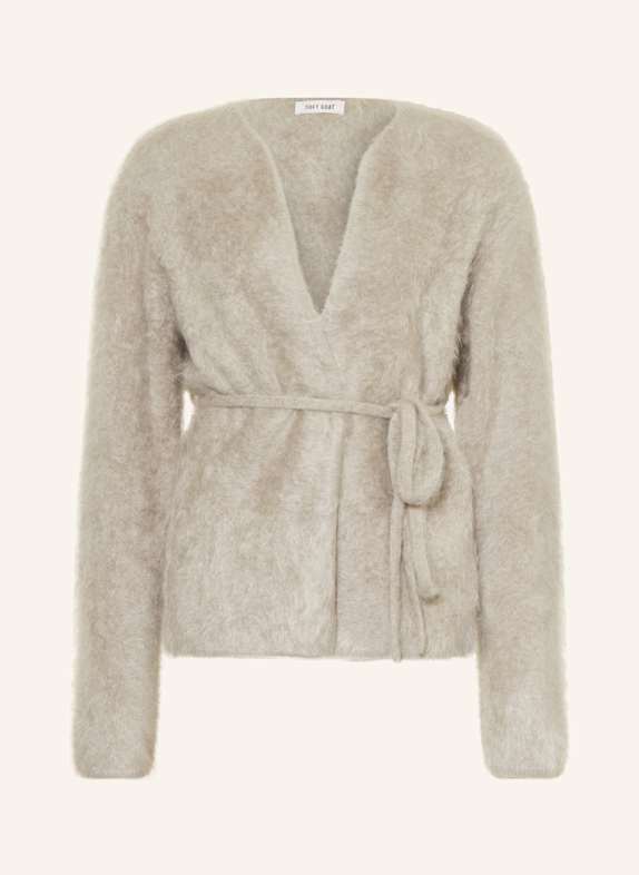 SOFT GOAT Strickhülle aus Cashmere TAUPE