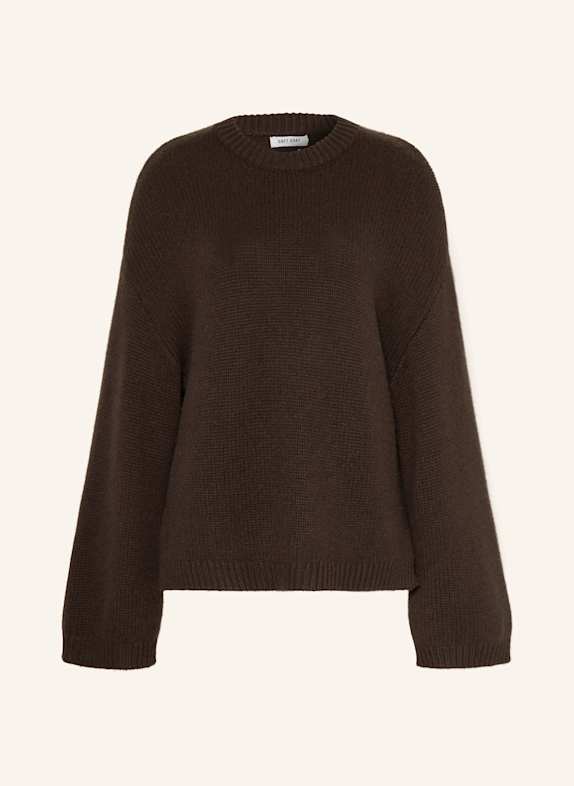 SOFT GOAT Cashmere-Pullover DUNKELBRAUN