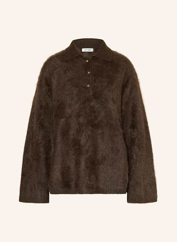 SOFT GOAT Cashmere-Pullover DUNKELBRAUN