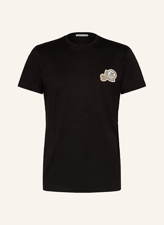 MONCLER Tričko ČERNÁ