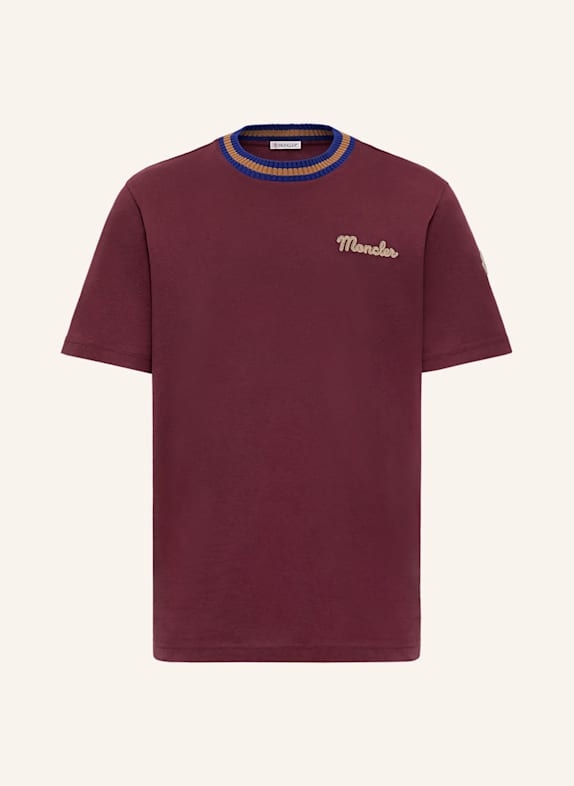 MONCLER T-Shirt DUNKELROT