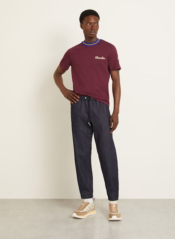 MONCLER T-Shirt DUNKELROT