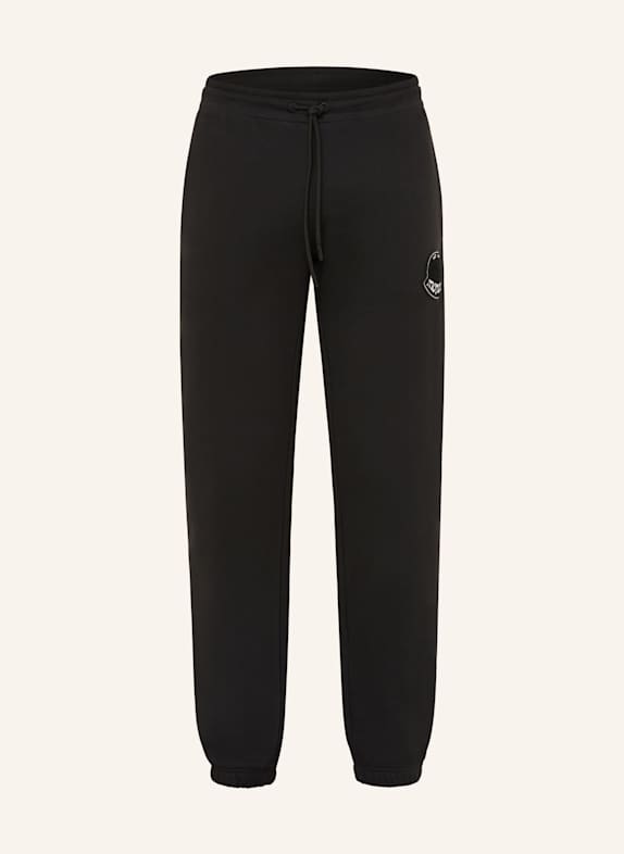 MONCLER Kalhoty v joggingovém stylu ČERNÁ