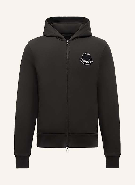 MONCLER Mikinová bunda ČERNÁ