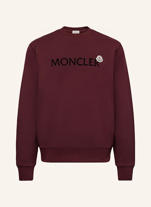 MONCLER Mikina TMAVĚ ČERVENÁ