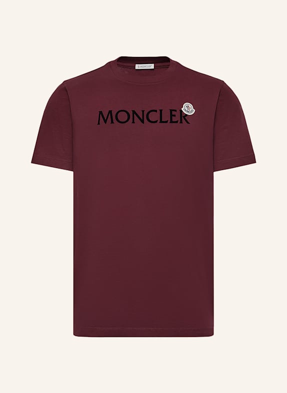 MONCLER Tričko TMAVĚ ČERVENÁ