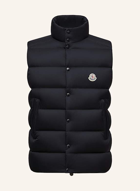 MONCLER Péřová vesta TIBB TMAVĚ MODRÁ
