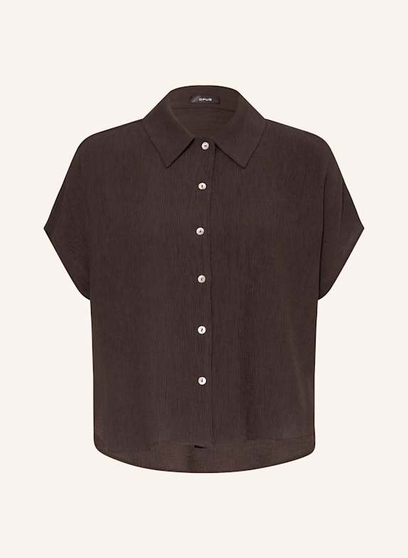 OPUS Bluse FASINGA DUNKELBRAUN