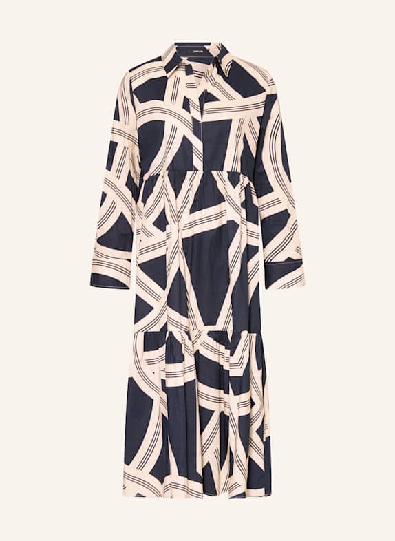 OPUS Robe WERANO IANE BLEU FONCÉ/ ÉCRU