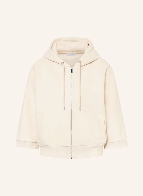 OPUS Veste sweat GENITA à manches 3/4 ÉCRU
