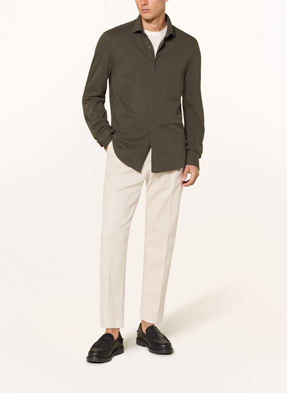 Marc O'Polo Piqué-Hemd Shaped Fit KHAKI