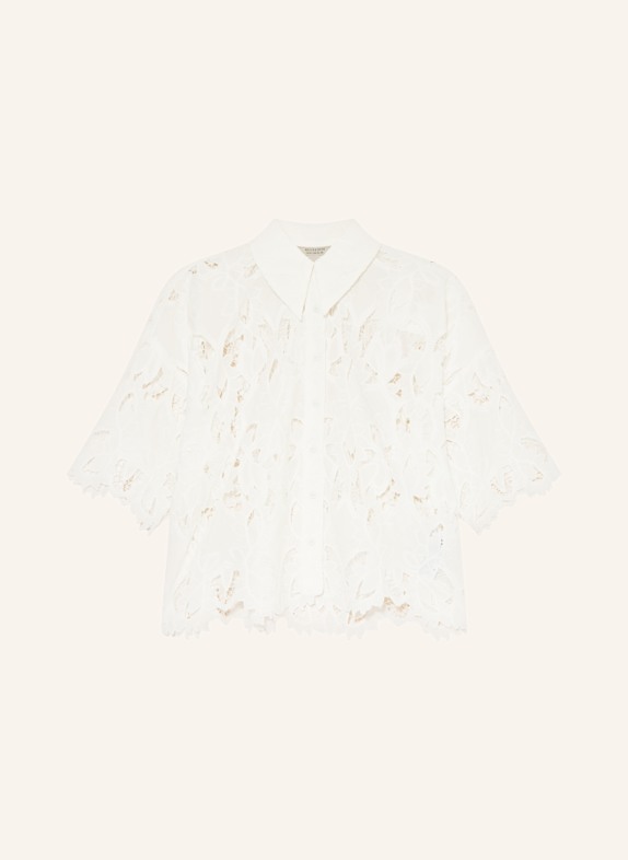 ALLSAINTS Koszula CHARLI z dziurkowanej koronki BIAŁY