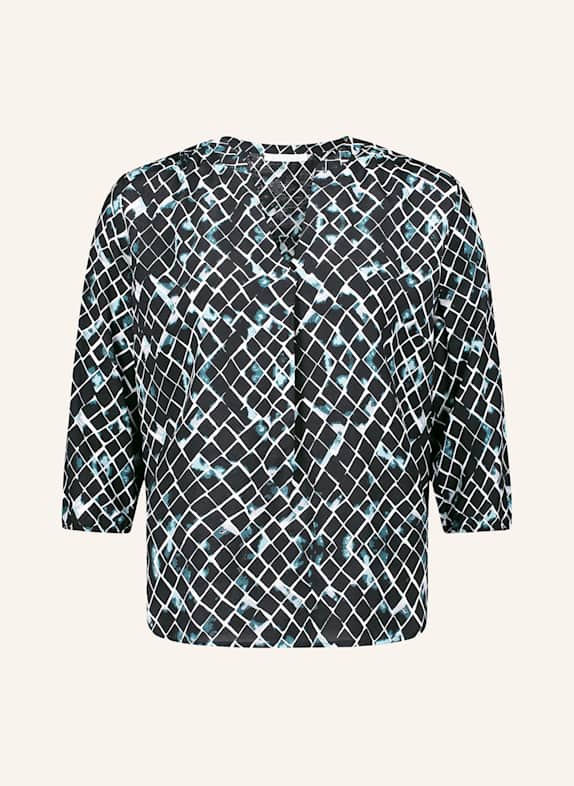 BETTY&CO Blusenshirt mit 3/4-Arm MINT/ SCHWARZ/ WEISS