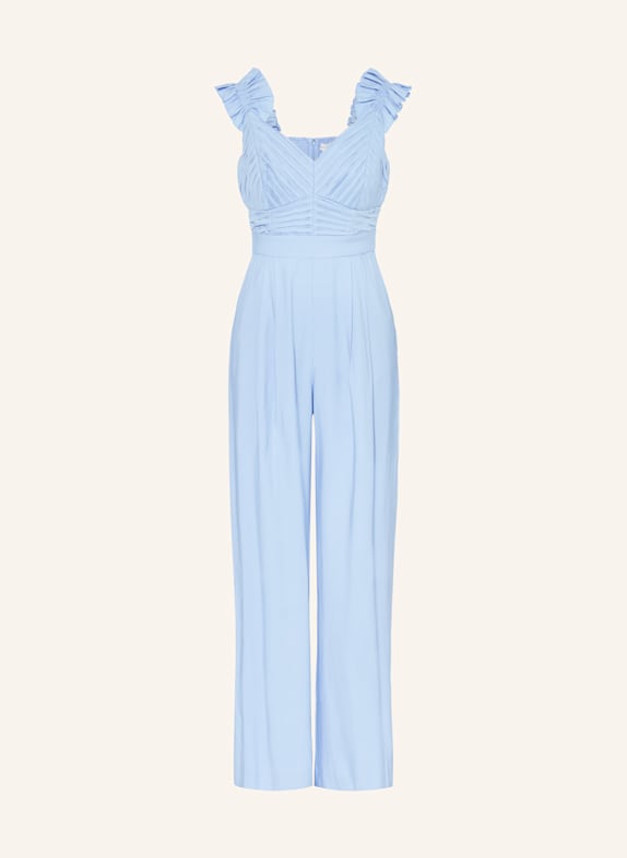 Phase Eight Jumpsuit MOIRA mit Plissees und Rüschen HELLBLAU