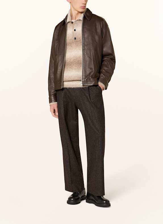 NN.07 Lederjacke PETRUS DUNKELBRAUN