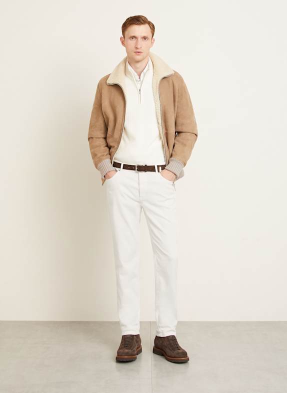 BRUNELLO CUCINELLI Jeans traditional fit C7007 ENGLISH WHITE