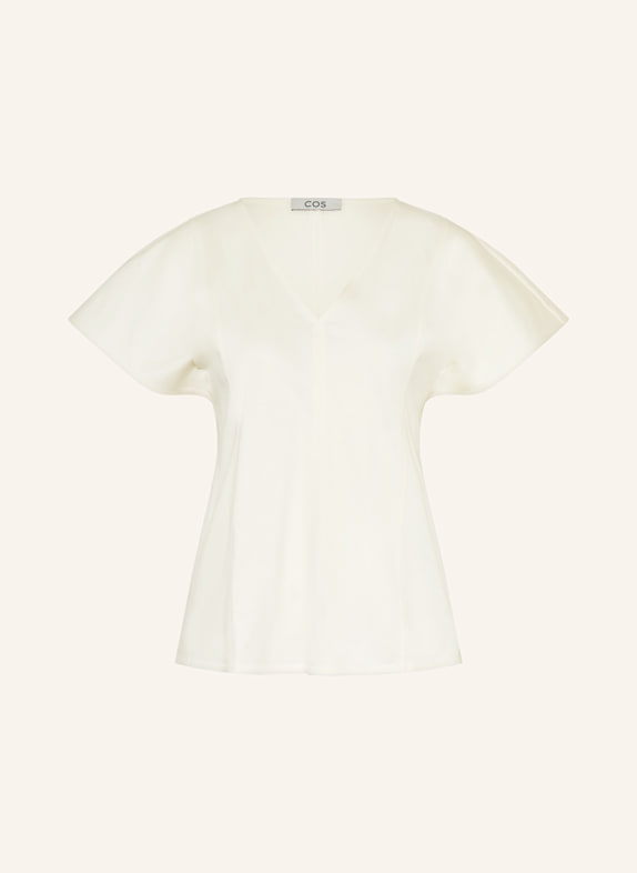 COS T-shirt z wolantami ECRU