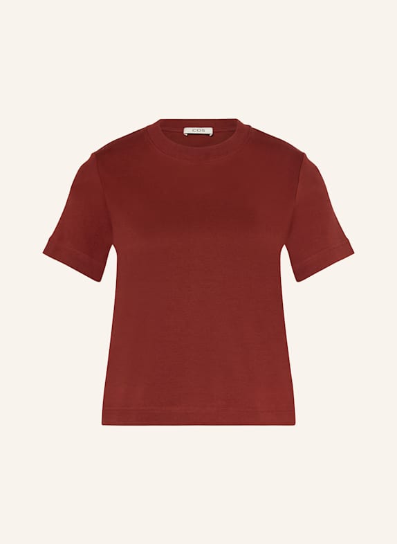 COS T-shirt CIEMNOCZERWONY