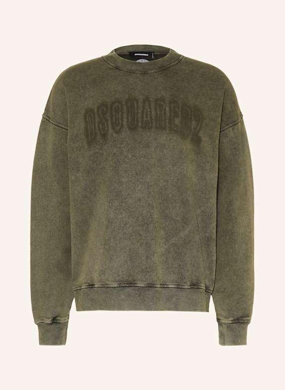 DSQUARED2 Bluza nierozpinana CIEMNOZIELONY