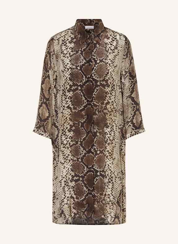 Princess GOES HOLLYWOOD Hemdblusenkleid mit 3/4-Arm BRAUN/ DUNKELBRAUN/ BEIGE