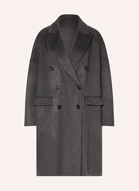 BRUNELLO CUCINELLI Cashmere coat DARK GRAY