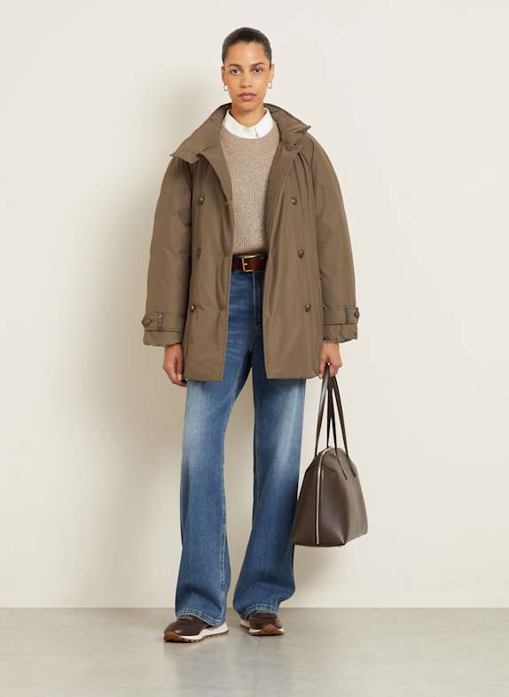 BRUNELLO CUCINELLI Daunenjacke KHAKI