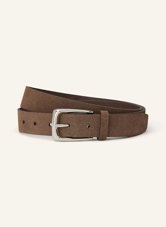 BRUNELLO CUCINELLI Leather belt BROWN