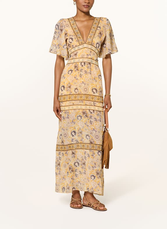 ba&sh Kleid ALIA GELB / DUNKELGELB / ECRU