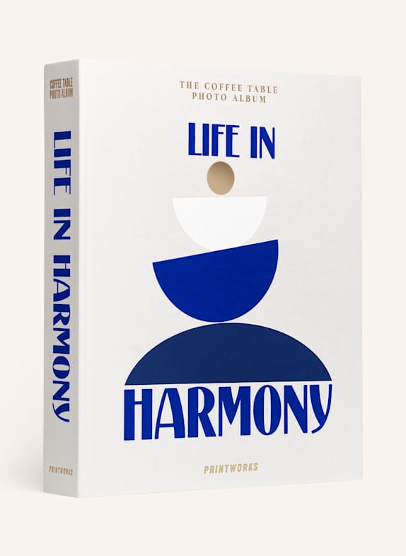 PRINTWORKS Photo album LIFE IN HARMONY WHITE/ BLUE/ BLACK