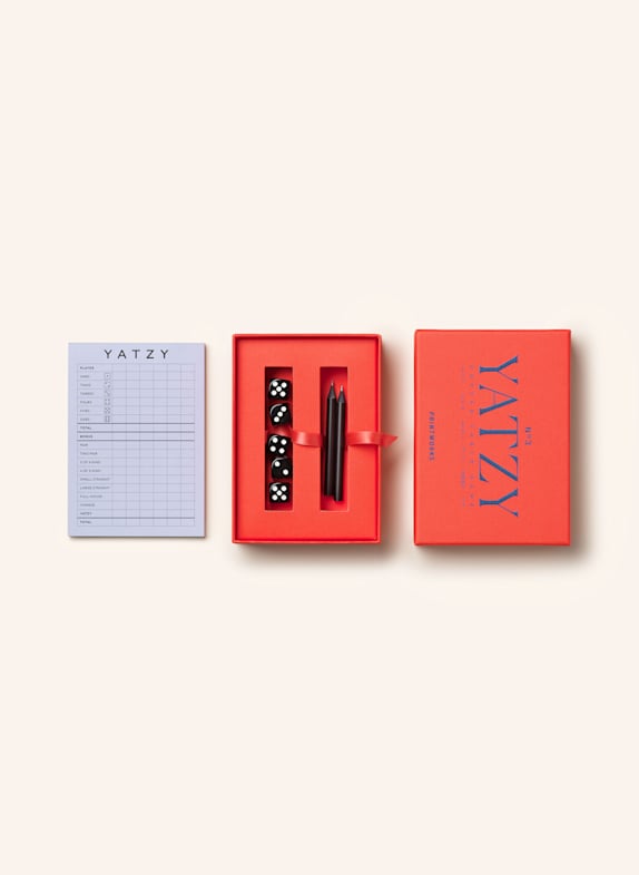 PRINTWORKS YATZY CLASSIC dice game ORANGE