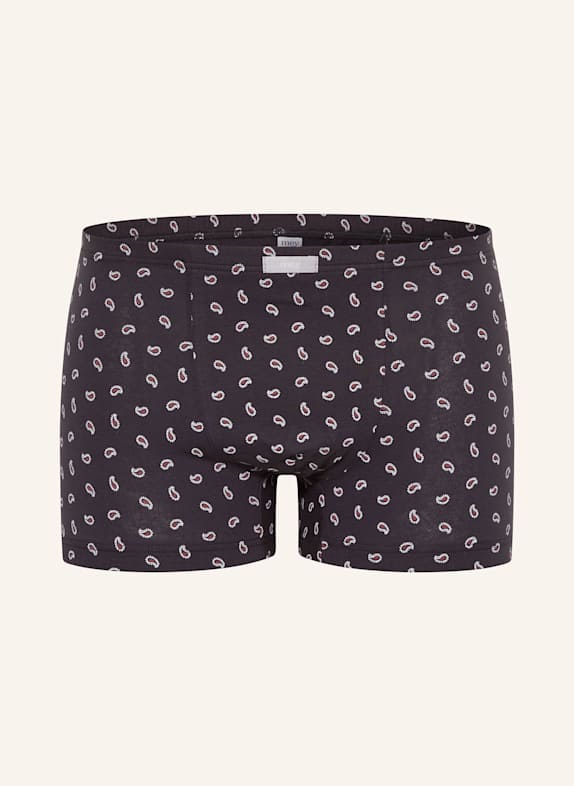 mey Boxershorts Serie MINIMAL PAISLEY DUNKELGRAU/ BRAUN/ WEISS