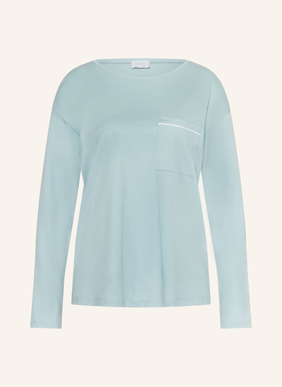mey Schlafshirt Serie CLASSY NIGHTS TÜRKIS