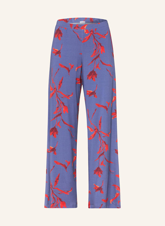 mey Schlafhose Serie ROYAL GARDEN BLAU/ ROT