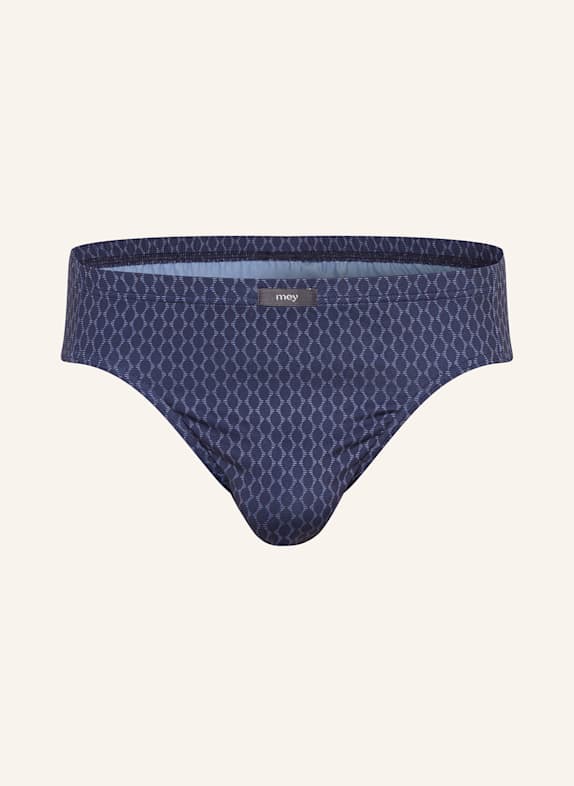 mey Boxer shorts series MEANDER GEO DARK BLUE / LIGHT BLUE