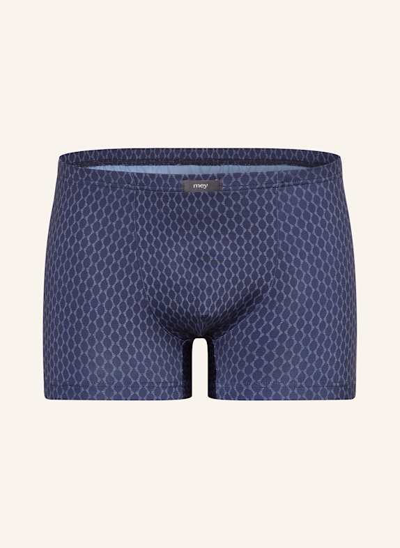 mey Boxer shorts series MEANDER GEO DARK BLUE / LIGHT BLUE