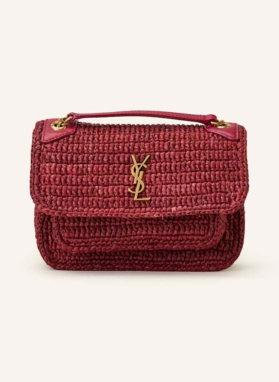 SAINT LAURENT Umhängetasche NIKI MINI DUNKELROT