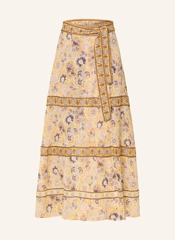 ba&sh Zavinovací sukně ŽLUTÁ/ REŽNÁ