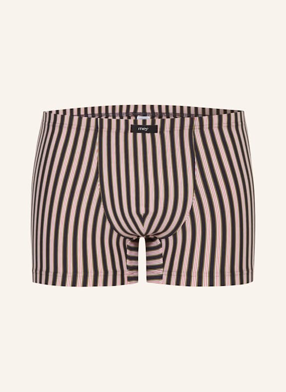 mey Boxershorts Serie FORWARD STRIPES ROSÉ/ DUNKELBLAU/ GRÜN