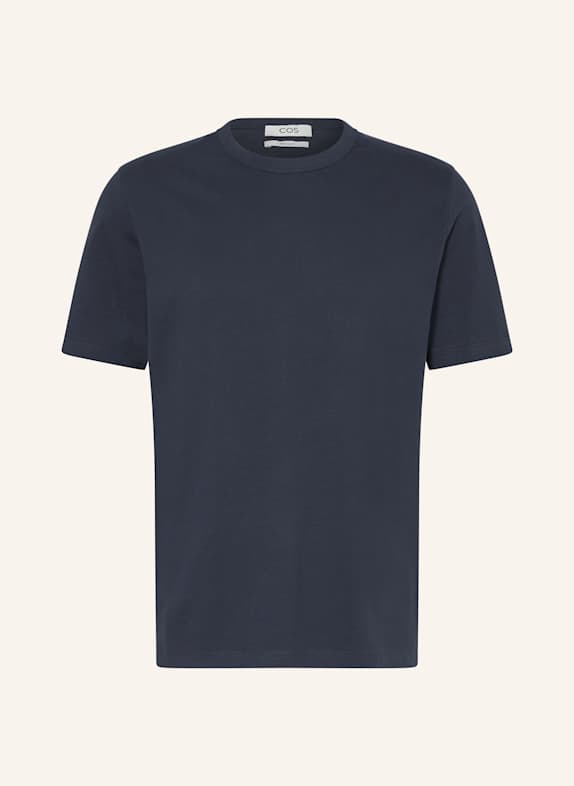 COS T-shirt DARK BLUE