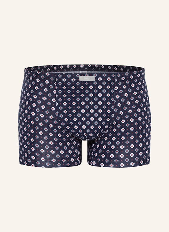mey Boxer shorts CLASSIC FLOWER series DARK BLUE / WHITE / RED